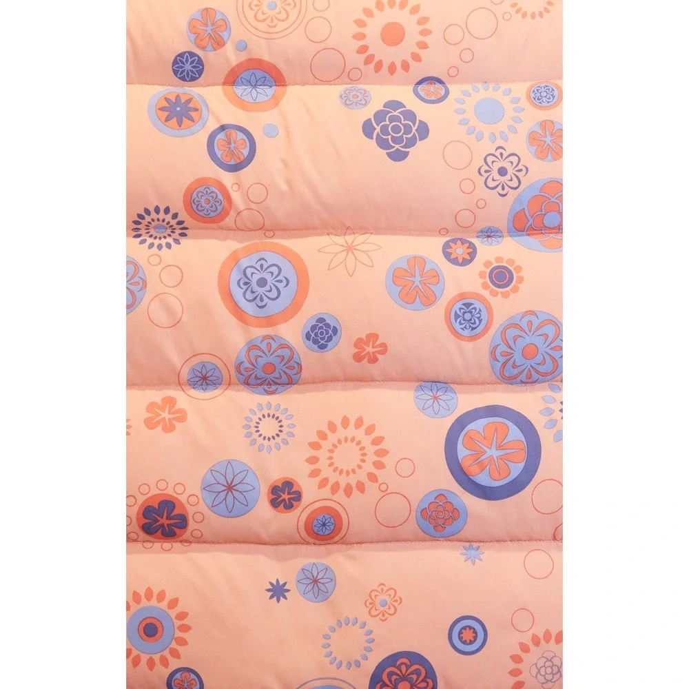 Patagonia Vest Girls XL Goose Down Puffer Flowers Print Orange‎ Floral Full Zip